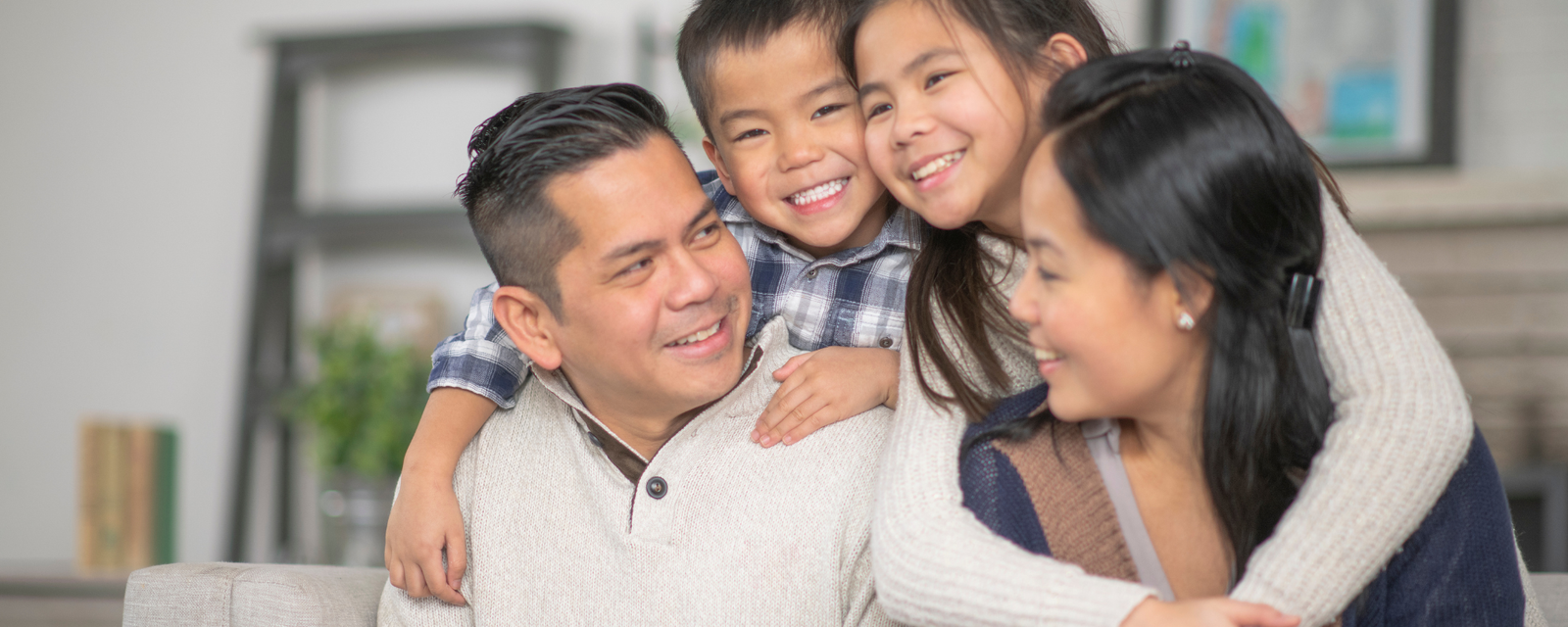 Family receiving preventive healthcare